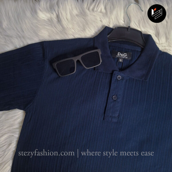 Rib Fabric Polo - Image 2