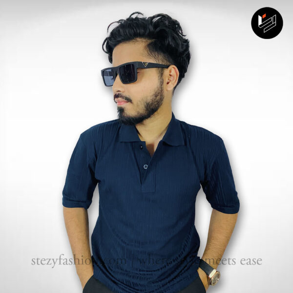 Rib Fabric Polo - Image 3